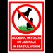 Indicator pentru accesul interzis cu animale in spatiul verde